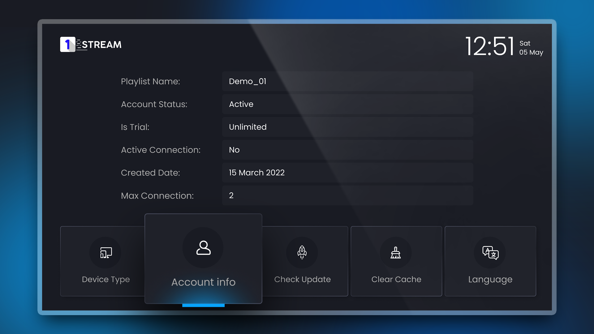 IPTV Smart Player ekran görüntüsü