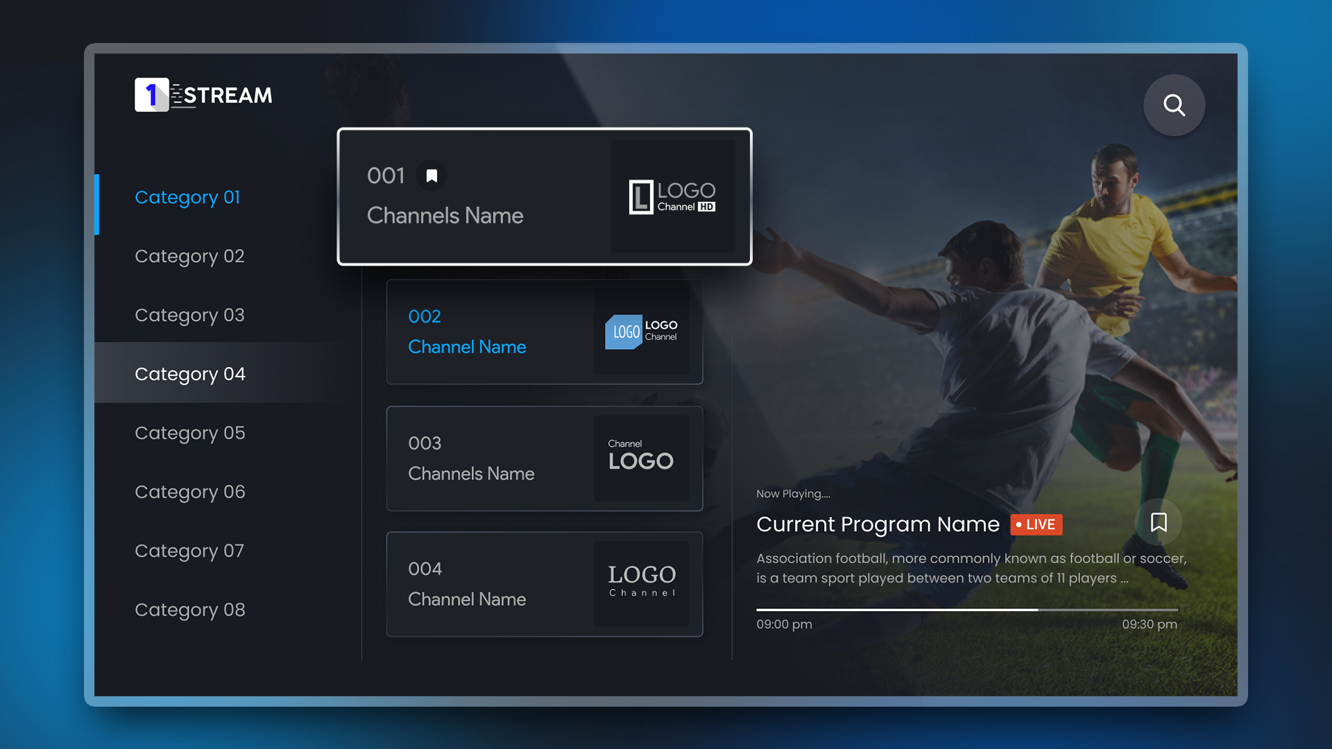 IPTV Smart Player ekran görüntüsü
